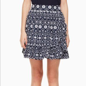 Kate Spade Skirt the Rules Floral Shirt Size 0